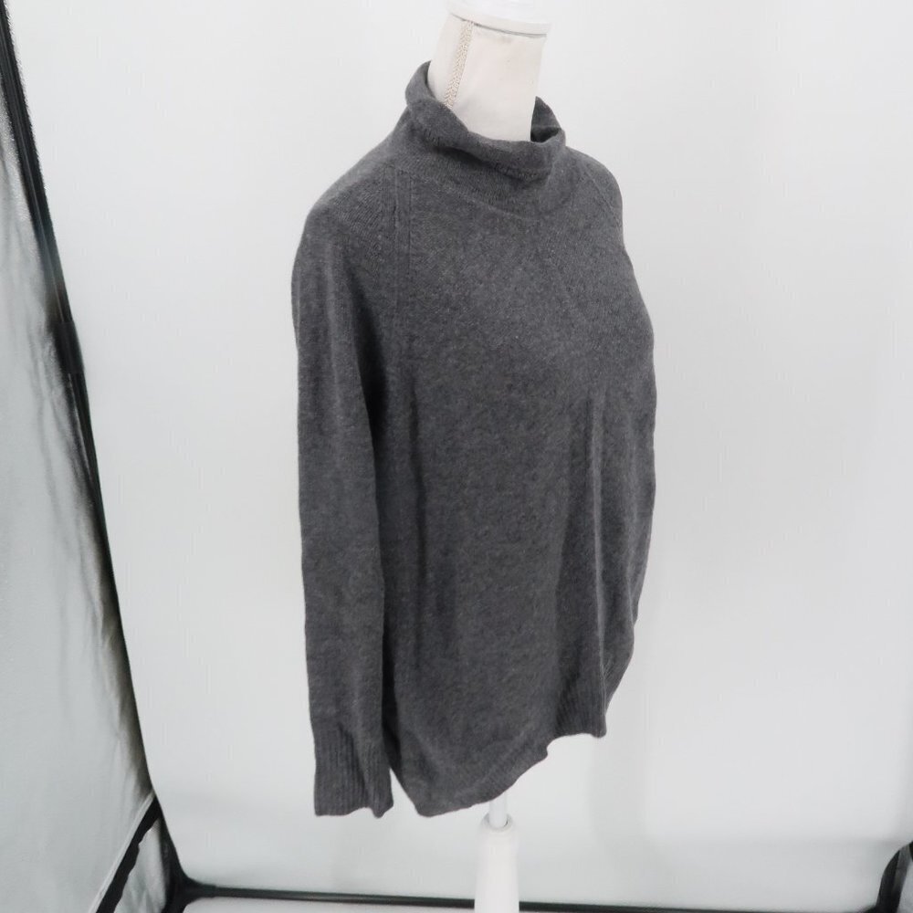 Griffen Cashmere 100% Cashmere Gray Turtleneck Sweater Size Large Nordstrom